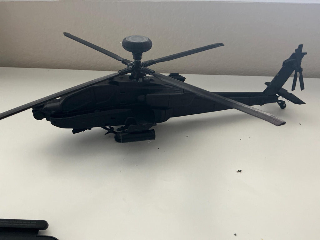 Realistic Apache Helicopter Toy - Kid's Army Vehicle