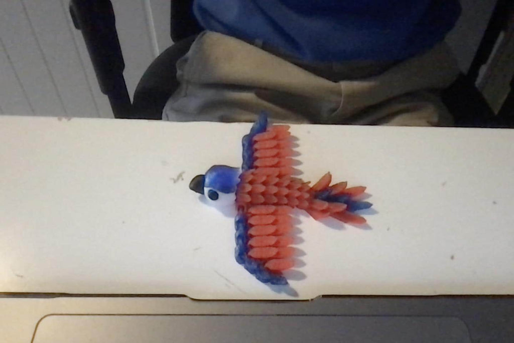 Flexi Articulated Parrot Fidget Toy