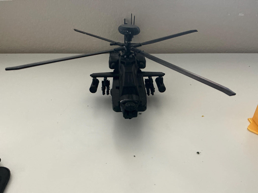 Realistic Apache Helicopter Toy - Kid's Army Vehicle