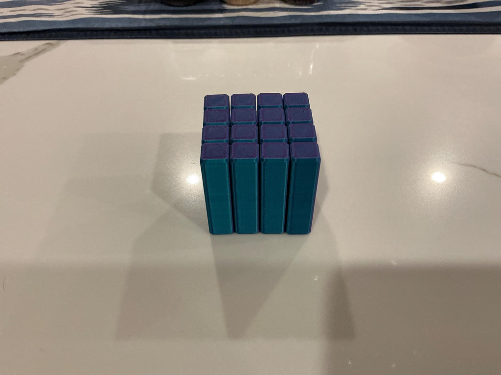 Cube fidget Toy: Blue & Purple Tactile Stress Relief