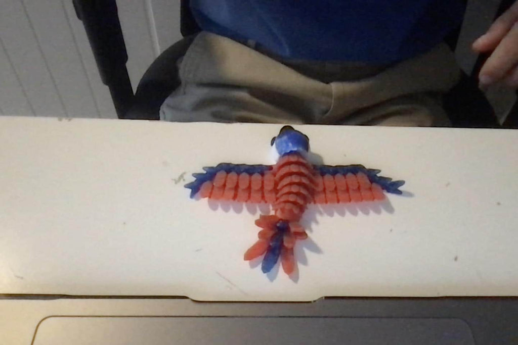 Flexi Articulated Parrot Fidget Toy