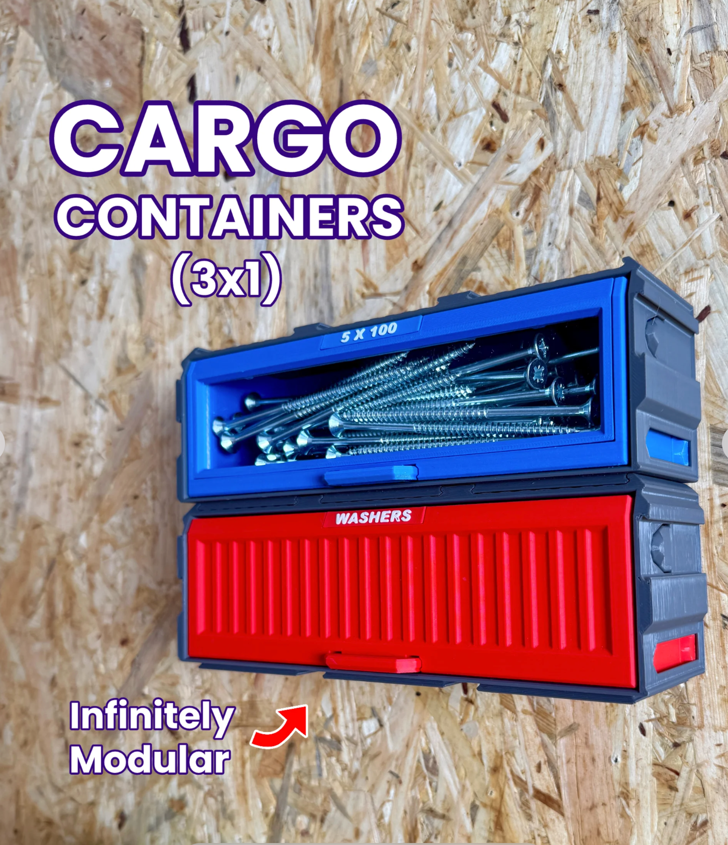 Cargo Containers - 3x1 (Large Modular Storage)