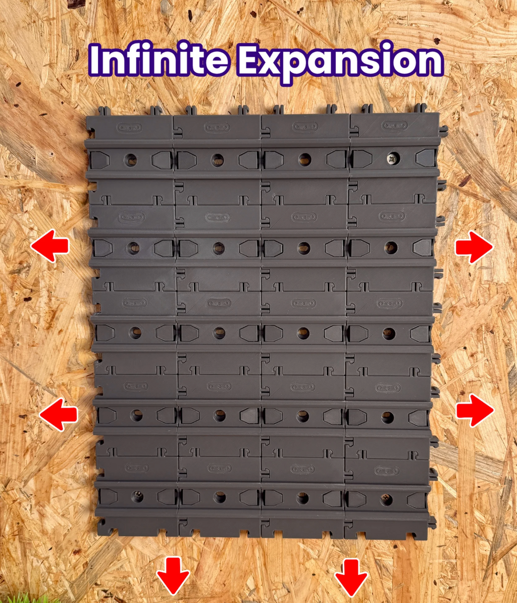 Infinite storage sliding rails 20 included