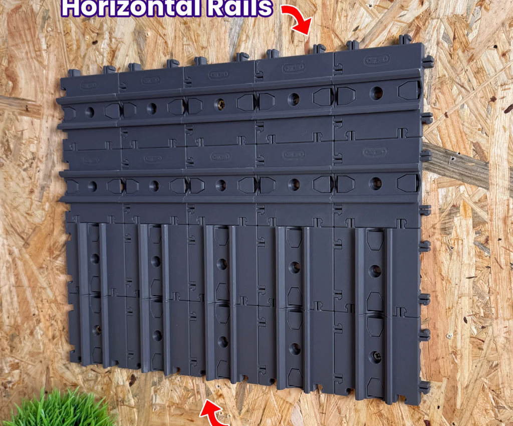 Infinite storage sliding rails 20 included