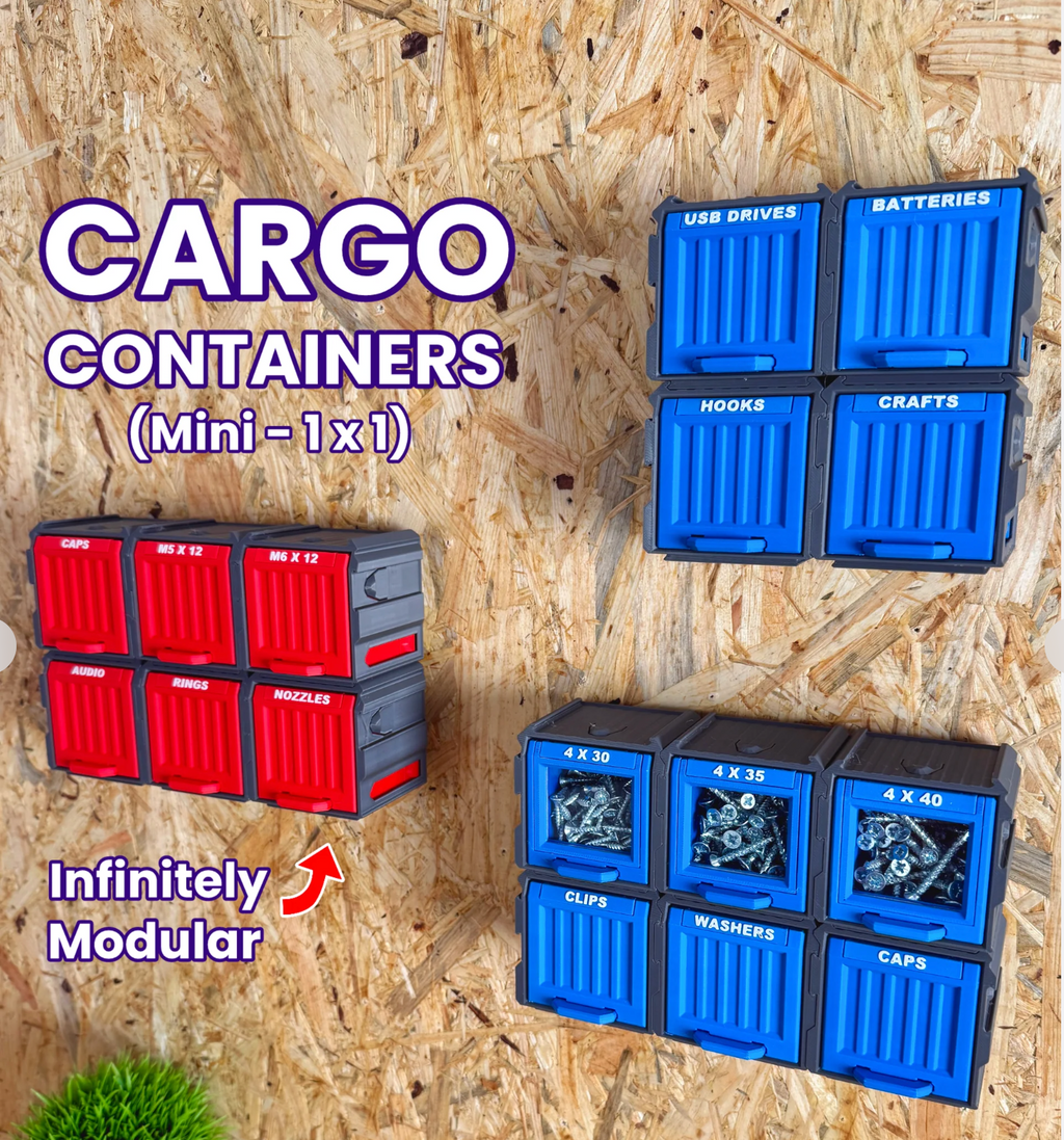 Cargo Containers - 1x1 (Mini Modular Storage)