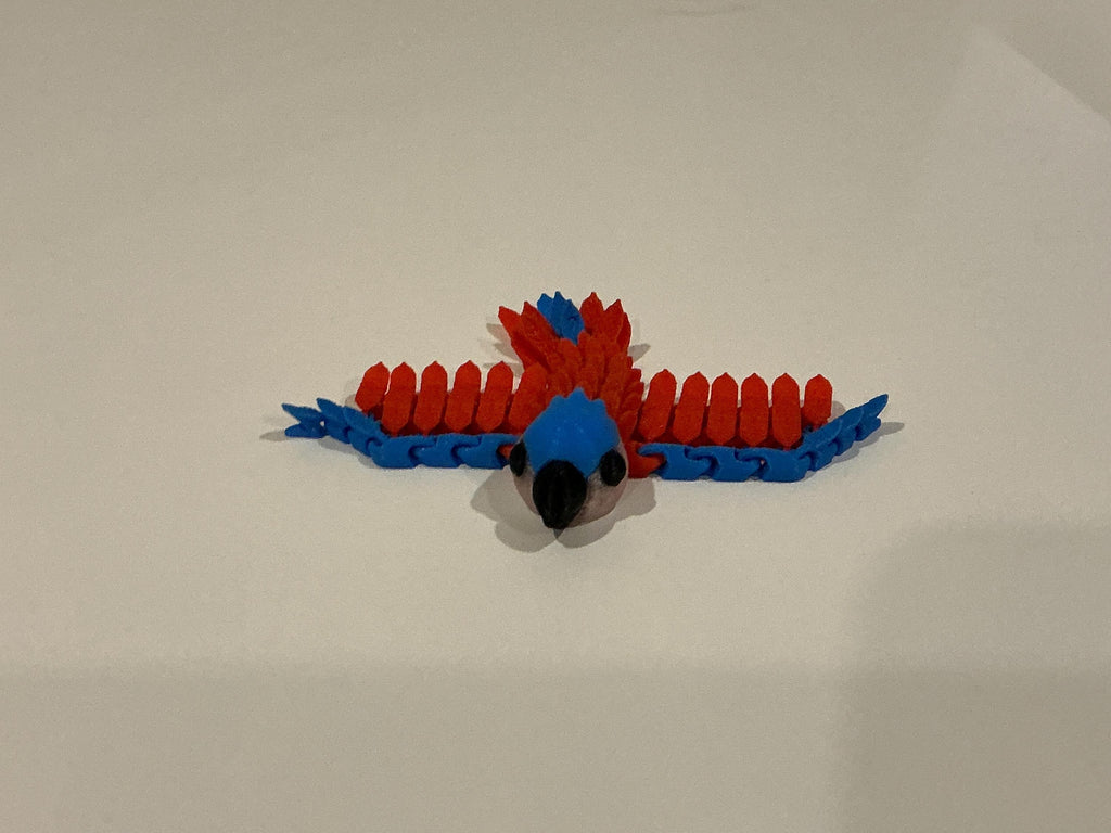 Flexi Articulated Parrot Fidget Toy